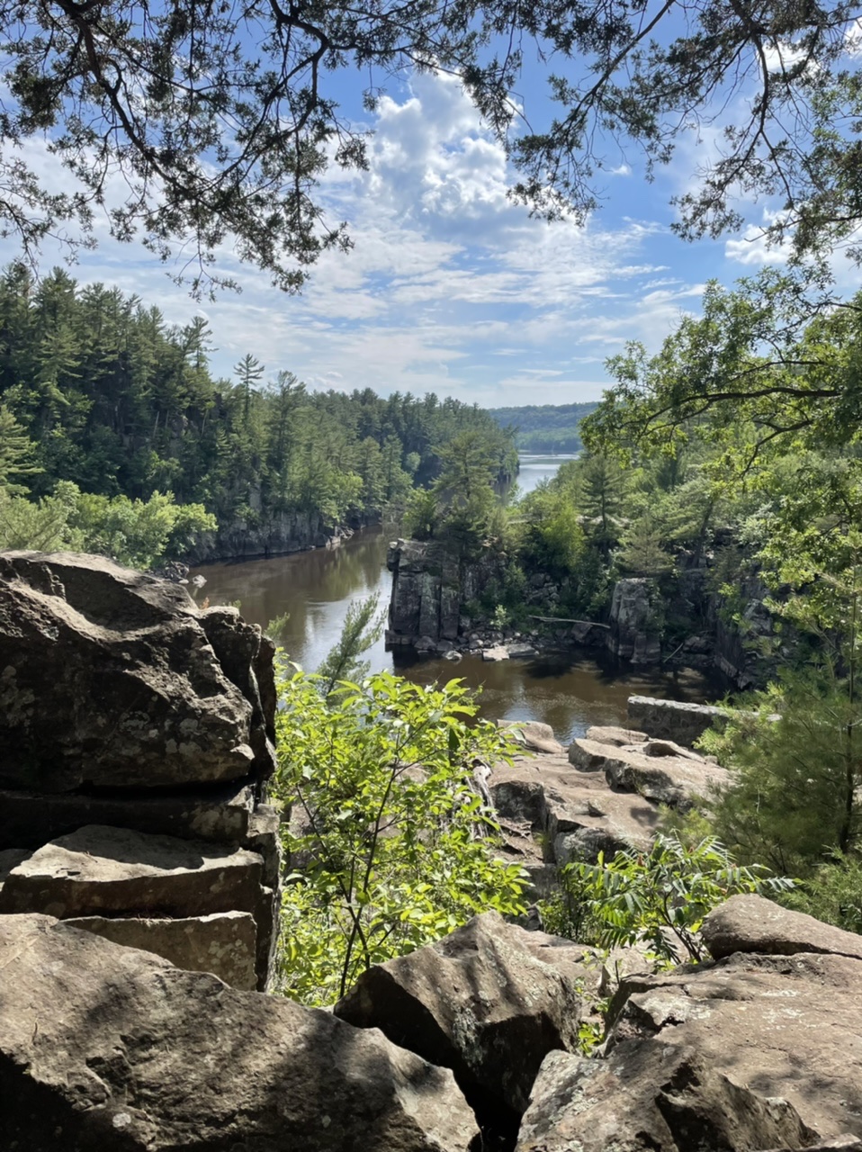 Vista of the Saint Croix River on my afternoon hike