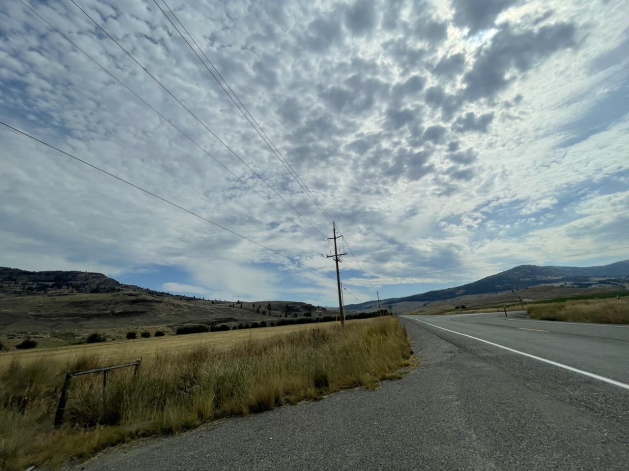 A very different landscape on the other side of the pass