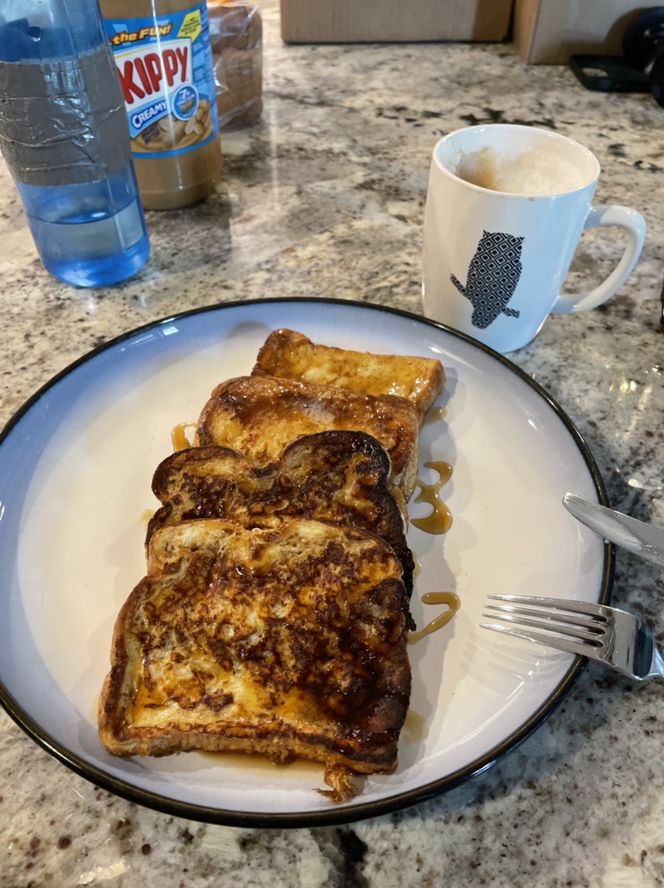 Cooked up my own French toast for breakfast