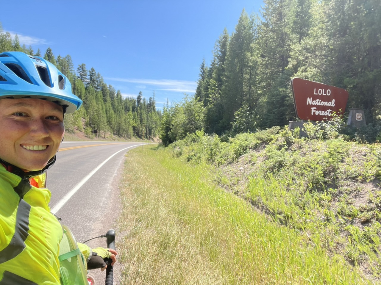 Entering Lolo National Forest