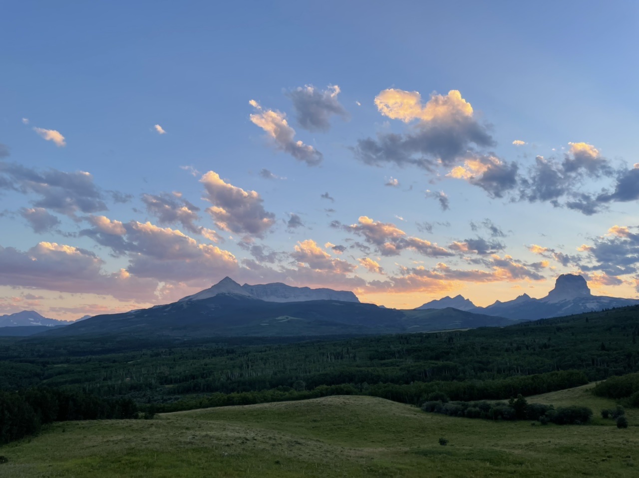 Sunset over Chief Mountain