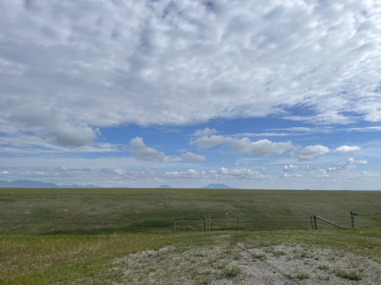 A very square butte off in the distance