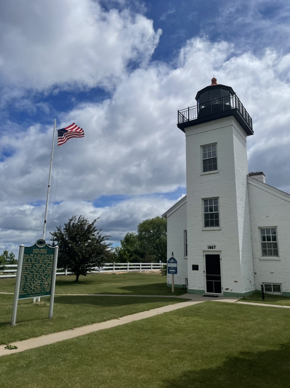 The local lighthouse down on the point