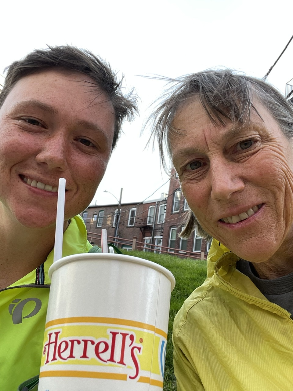 My favorite Herrell’s treat, a chocolate pudding and banana milkshake, to top off a long day of riding