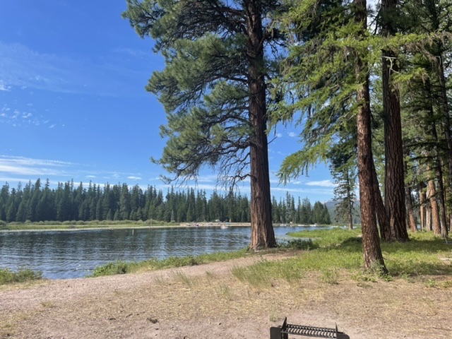 Rest stop along a river 