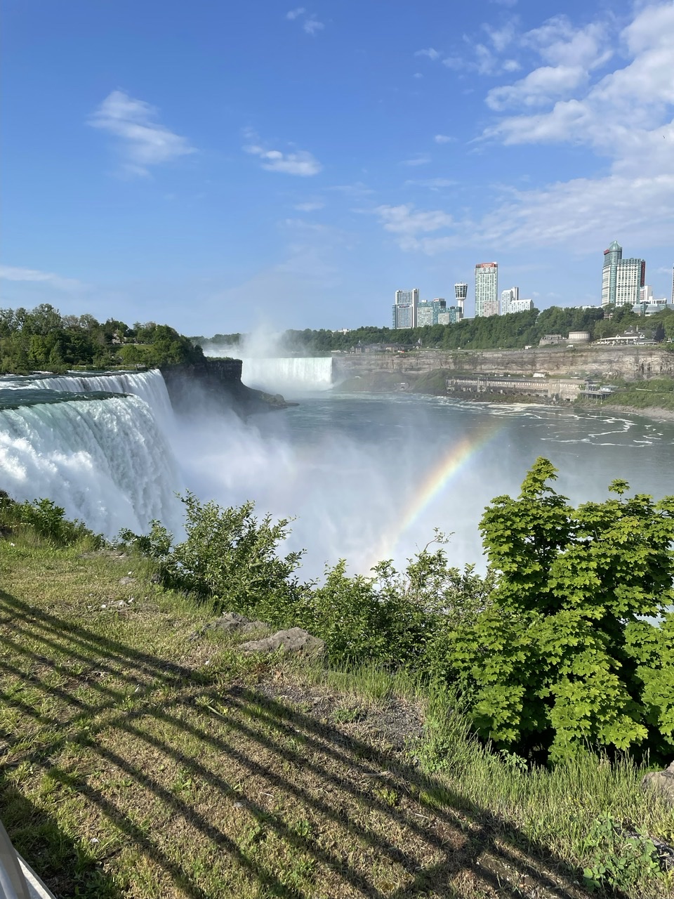 Niagara Falls - I’m on the other side now. Photo credit to my mom as I failed to get a good photo from the Canadian side