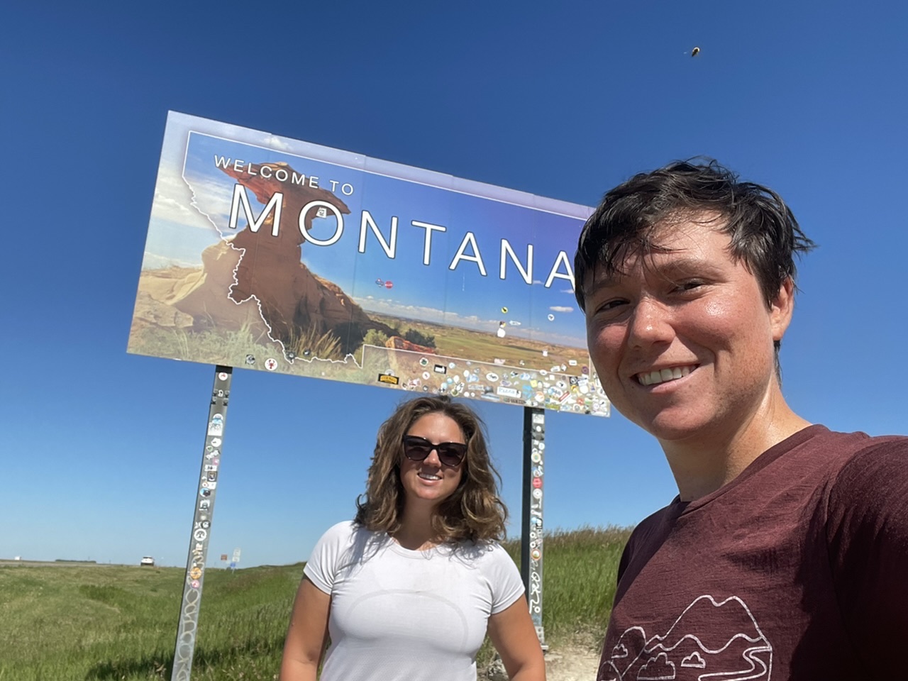 Entering Montana!