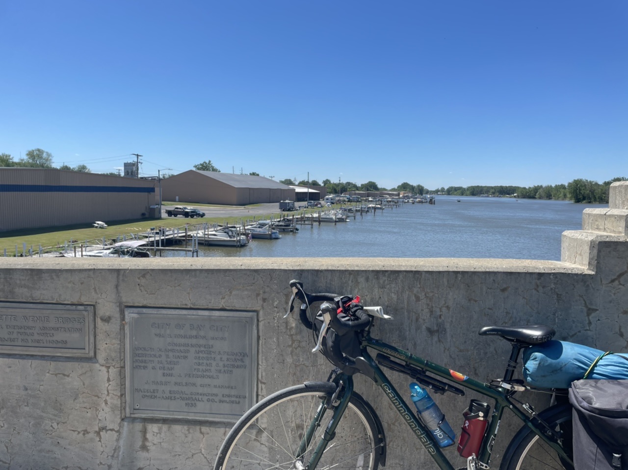 Crossing the Saginaw River