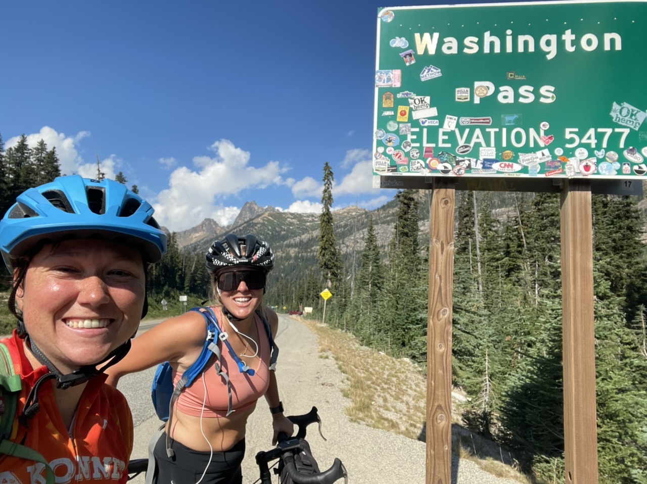 It was tough, but we made it to the top of Washington Pass!