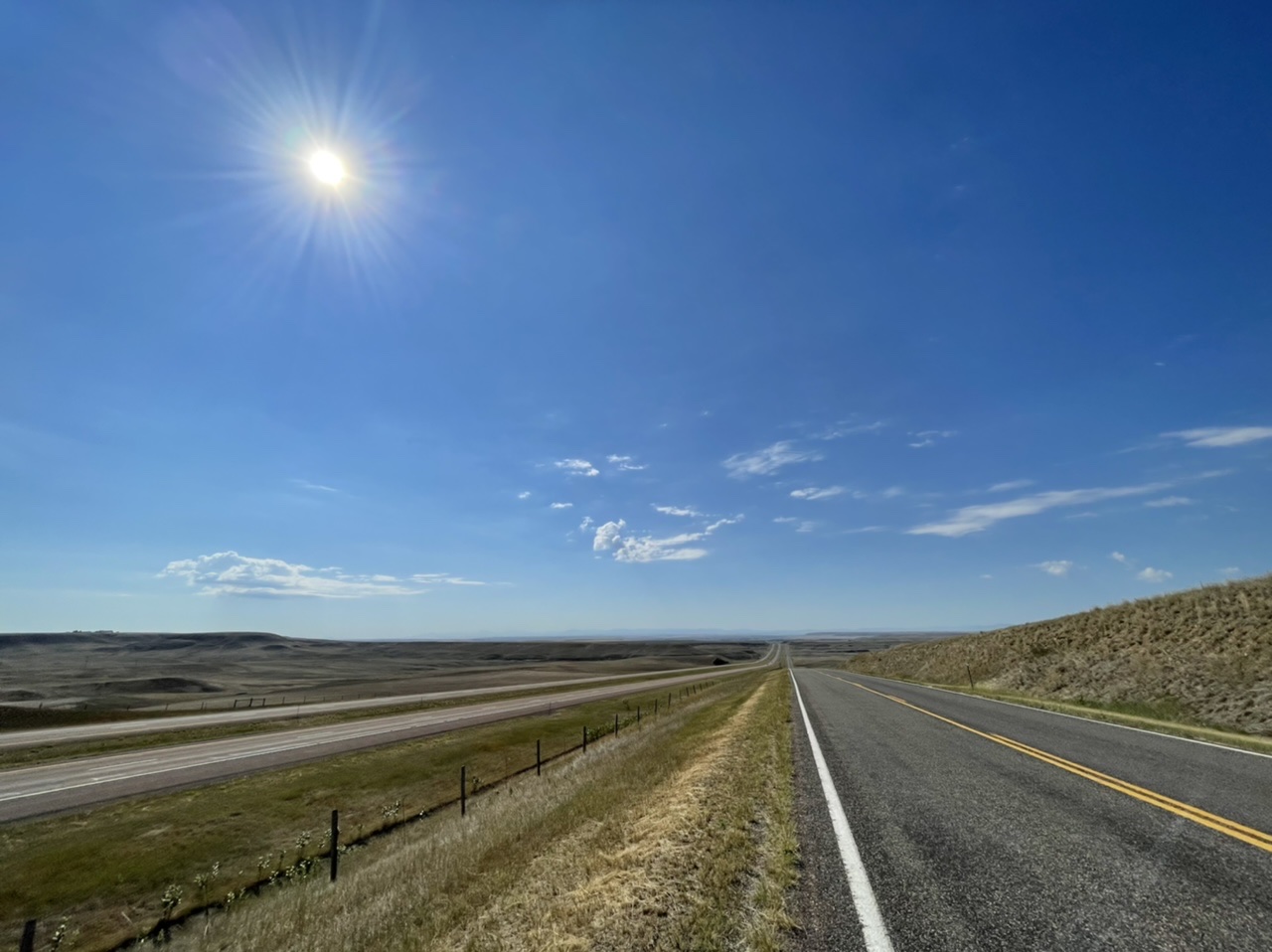 Biking on the frontage road along I-15 today