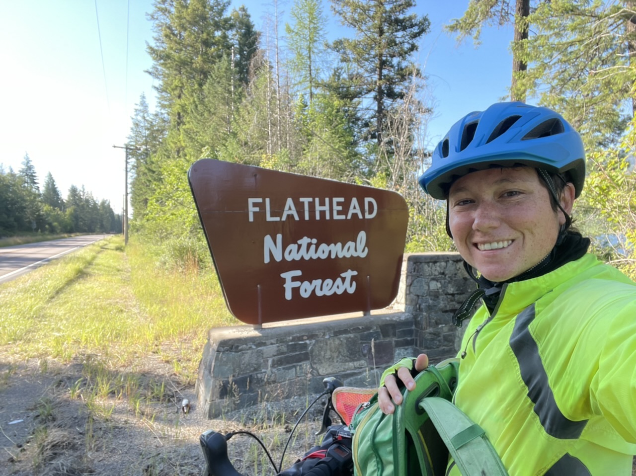 Entering Flathead National Forest