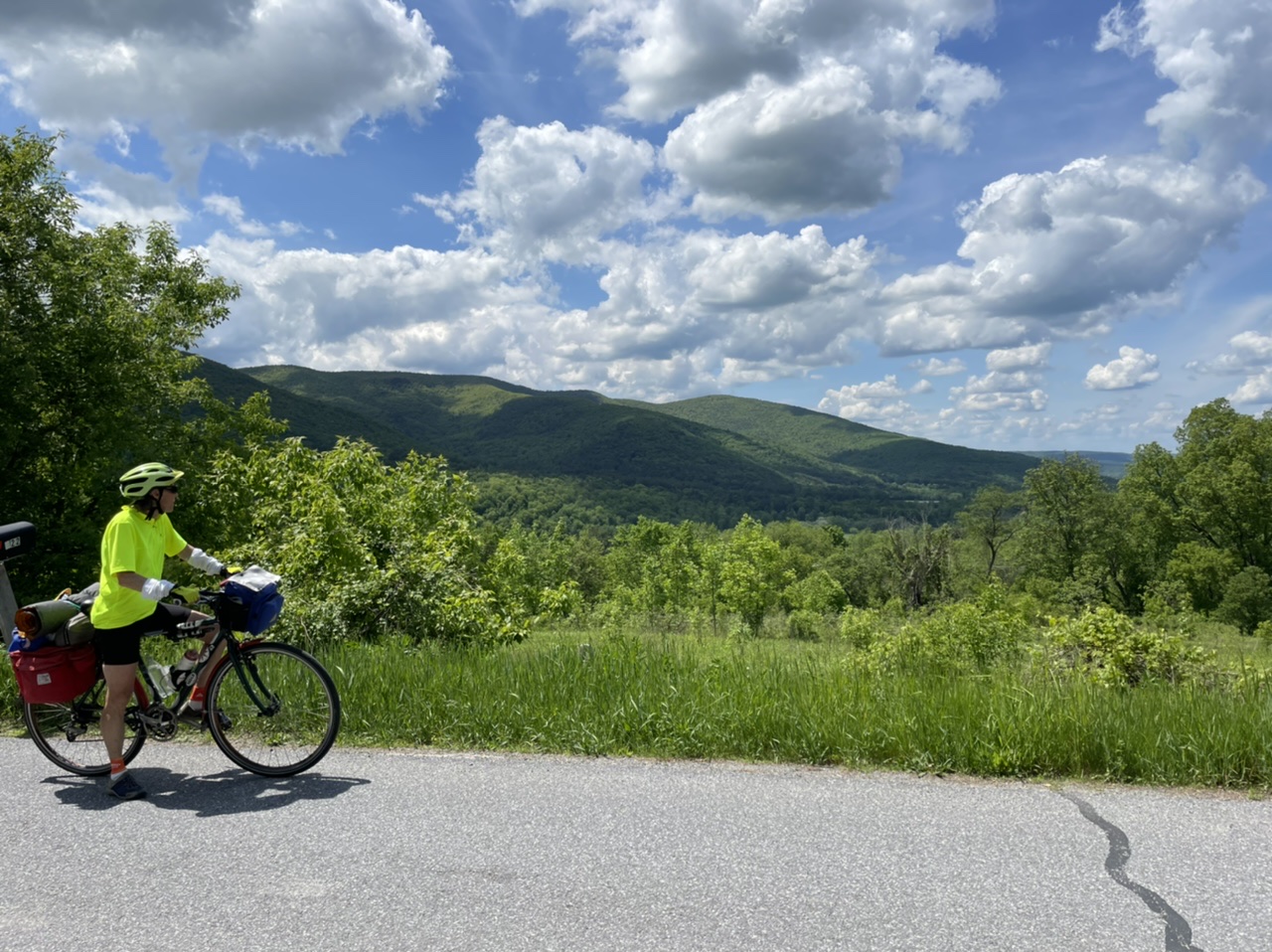 One of many stunning views from the top of a climb in VT