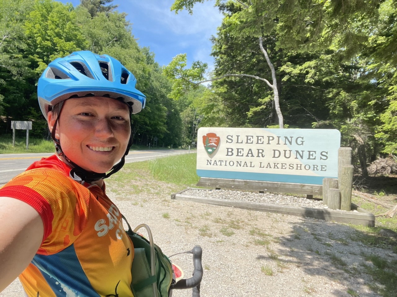 Rolling into Sleeping Bear Dunes National Lakeshore