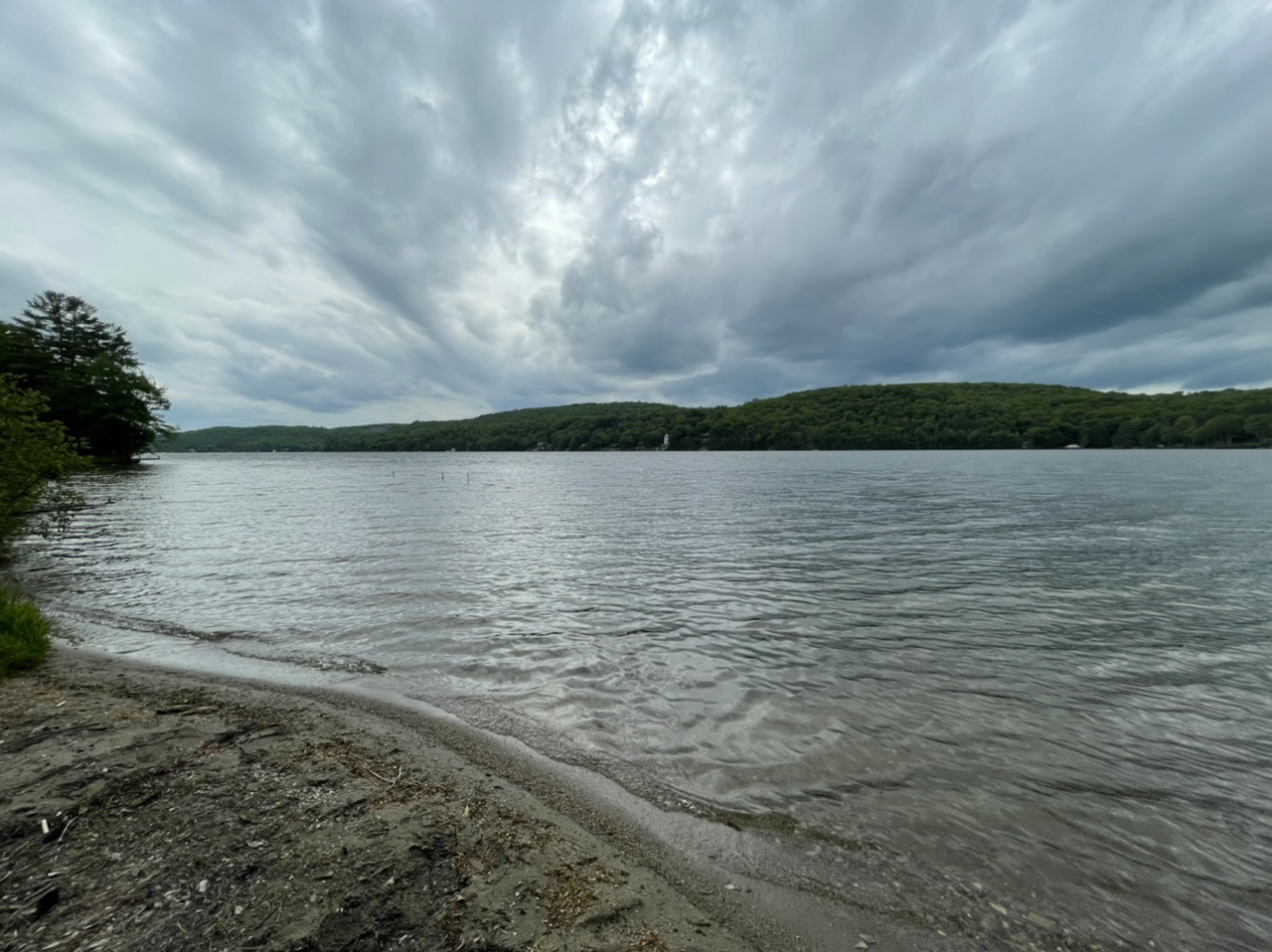 The lake we’re camping by tonight