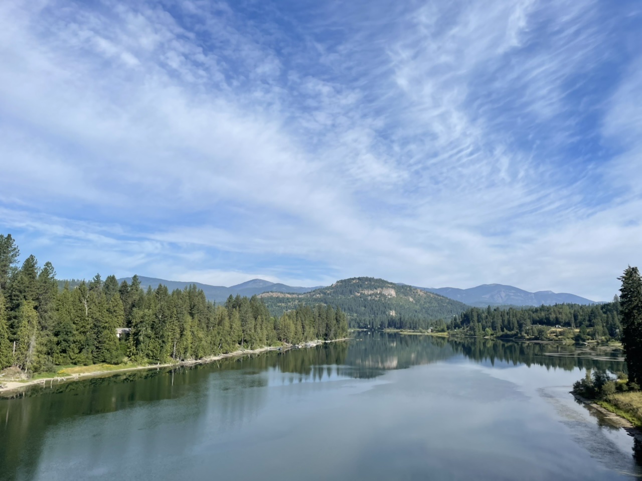 One last view of the Pend Oreille River before heading out of the valley