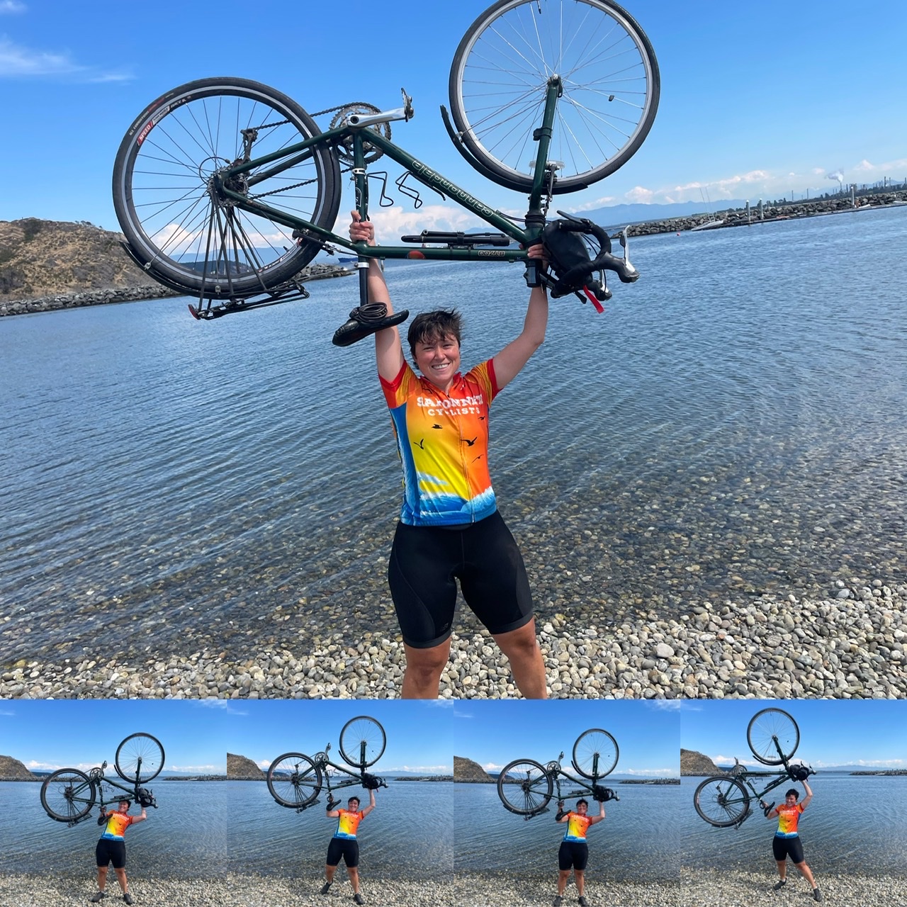 Obligatory bike over head photo (and outtakes)