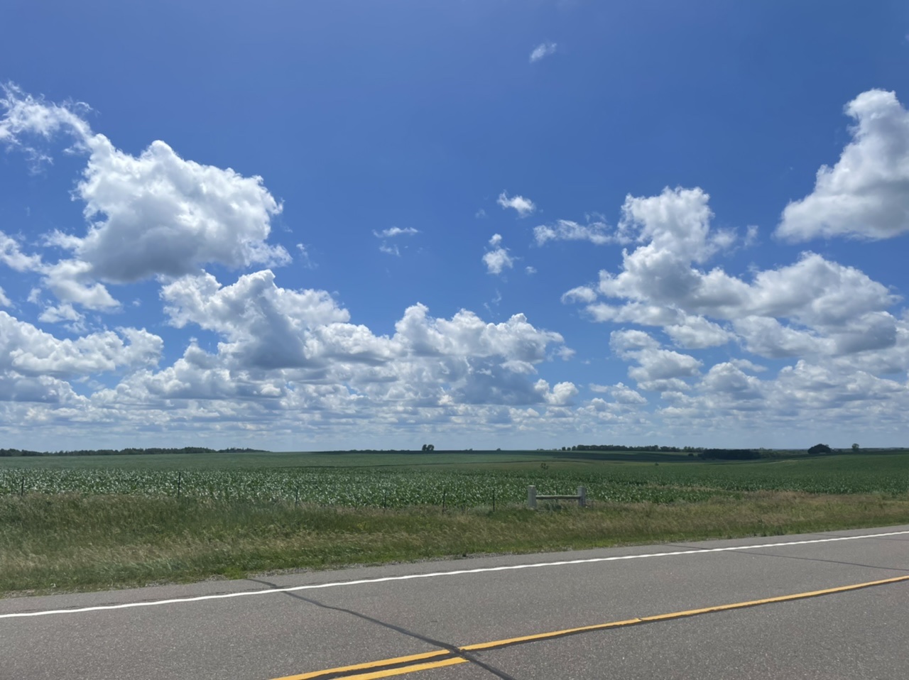 Lots and lots of flat farmland 