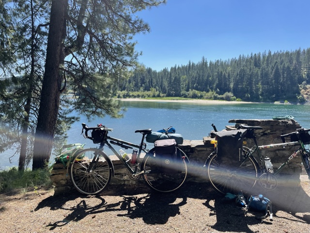 Rest stop along the Pend Oreille River