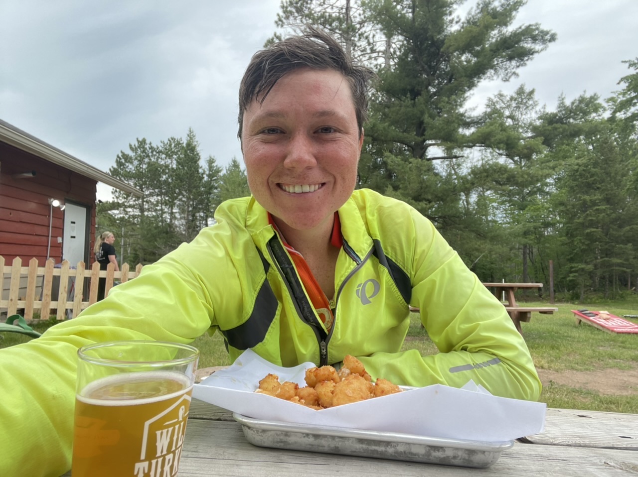 Had to get cheese curds and beer to celebrate making it to Wisconsin