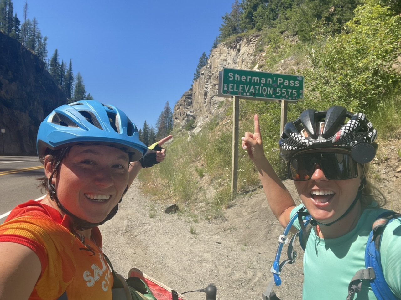 We made it to the top of Sherman Pass!!