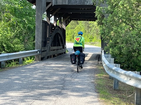 We finally found a classic VT covered bridge in the last few miles before we left