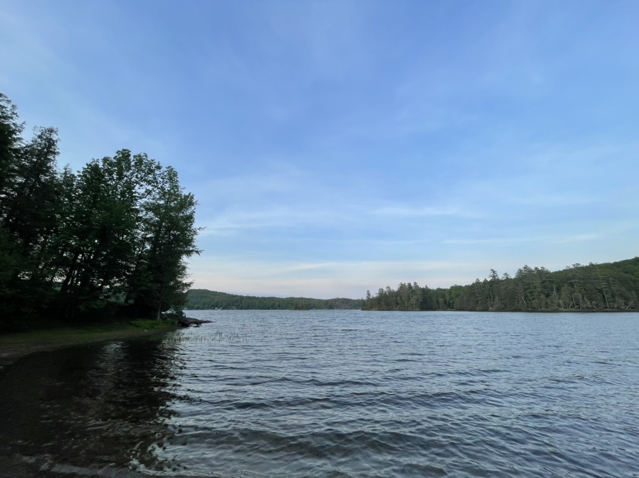 Paradox Lake, where we camped for the nigbt