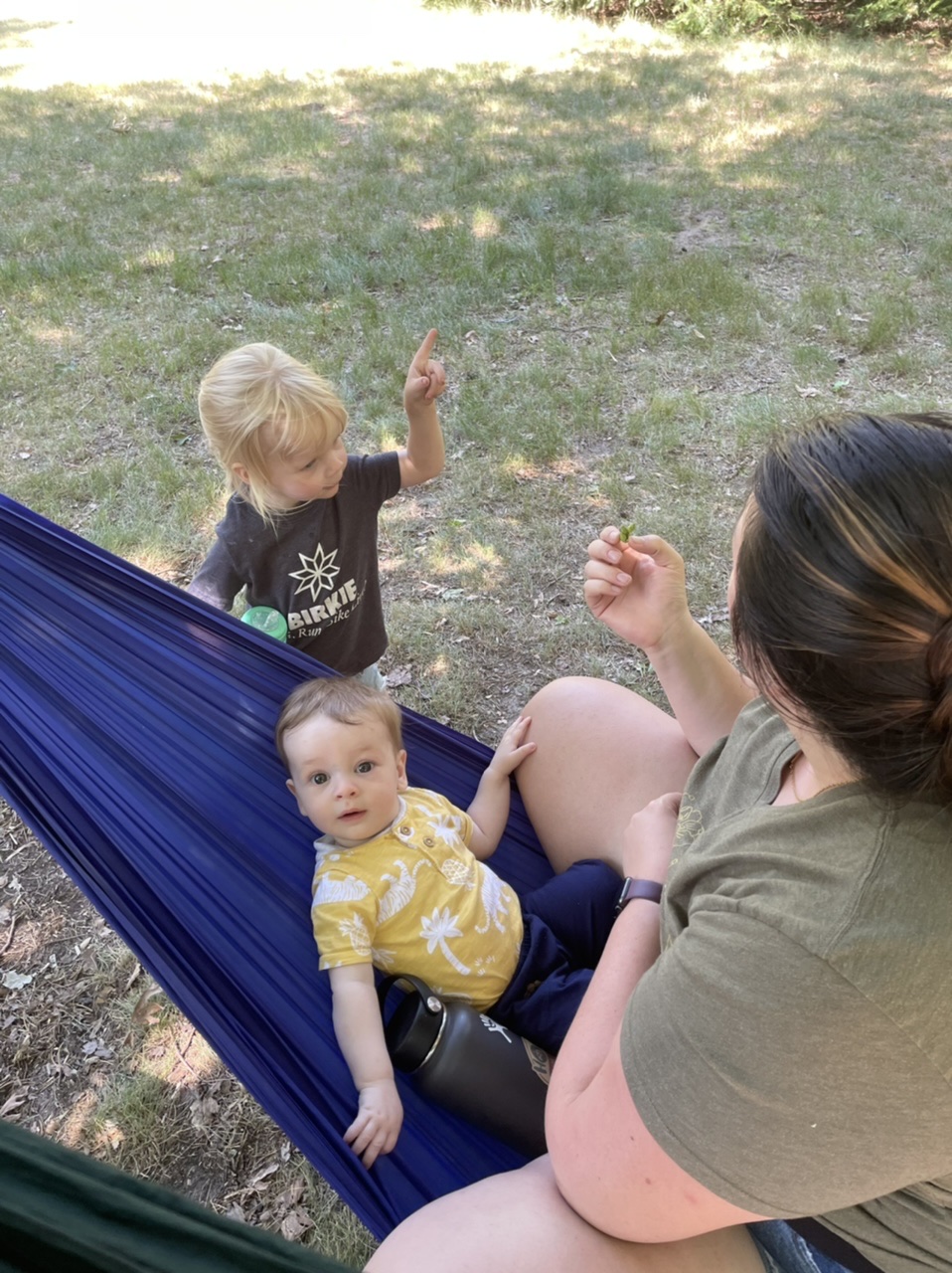 Hanging out at the campground with Liam, Izzy, and Martha Grace