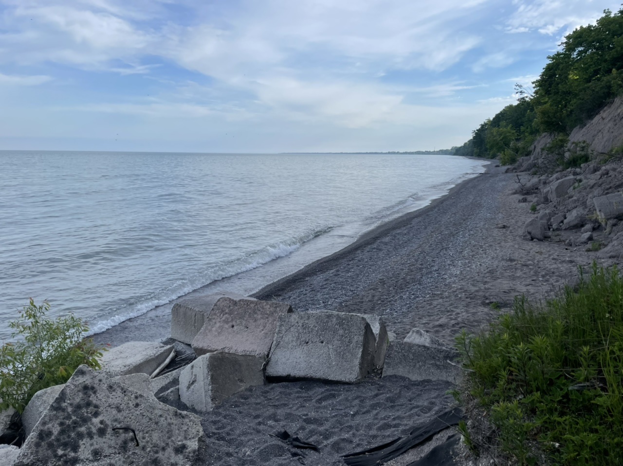 Lake Erie - right by my campsite for the night