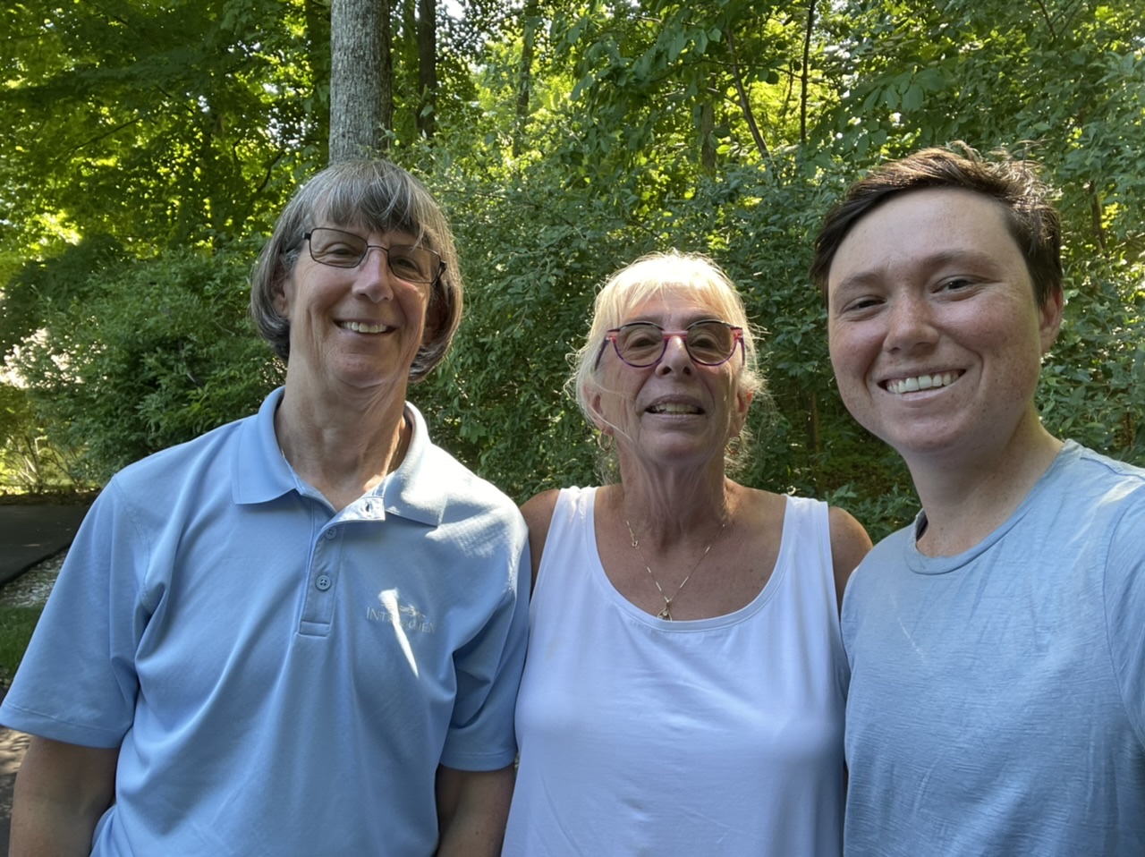 Ann, Cindy, and me after an afternoon of exploring