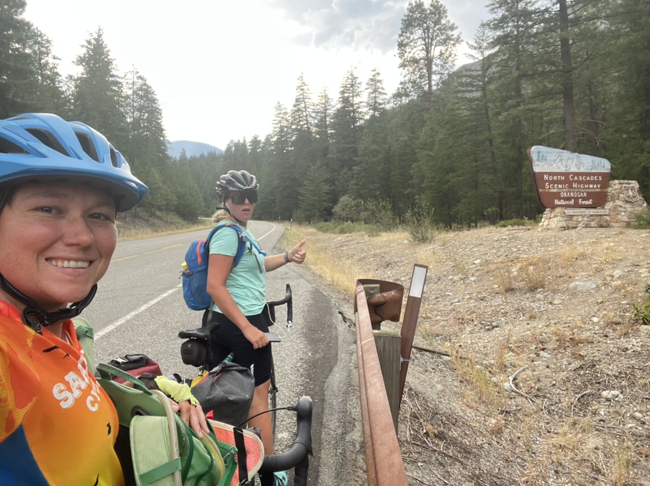 Start of the climb up Washington Pass