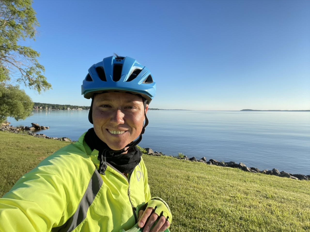 Biking along the Great Traverse Bay