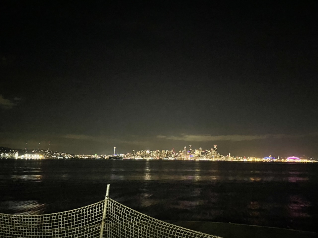 Pulling into Seattle on the ferry after a long day of adventuring