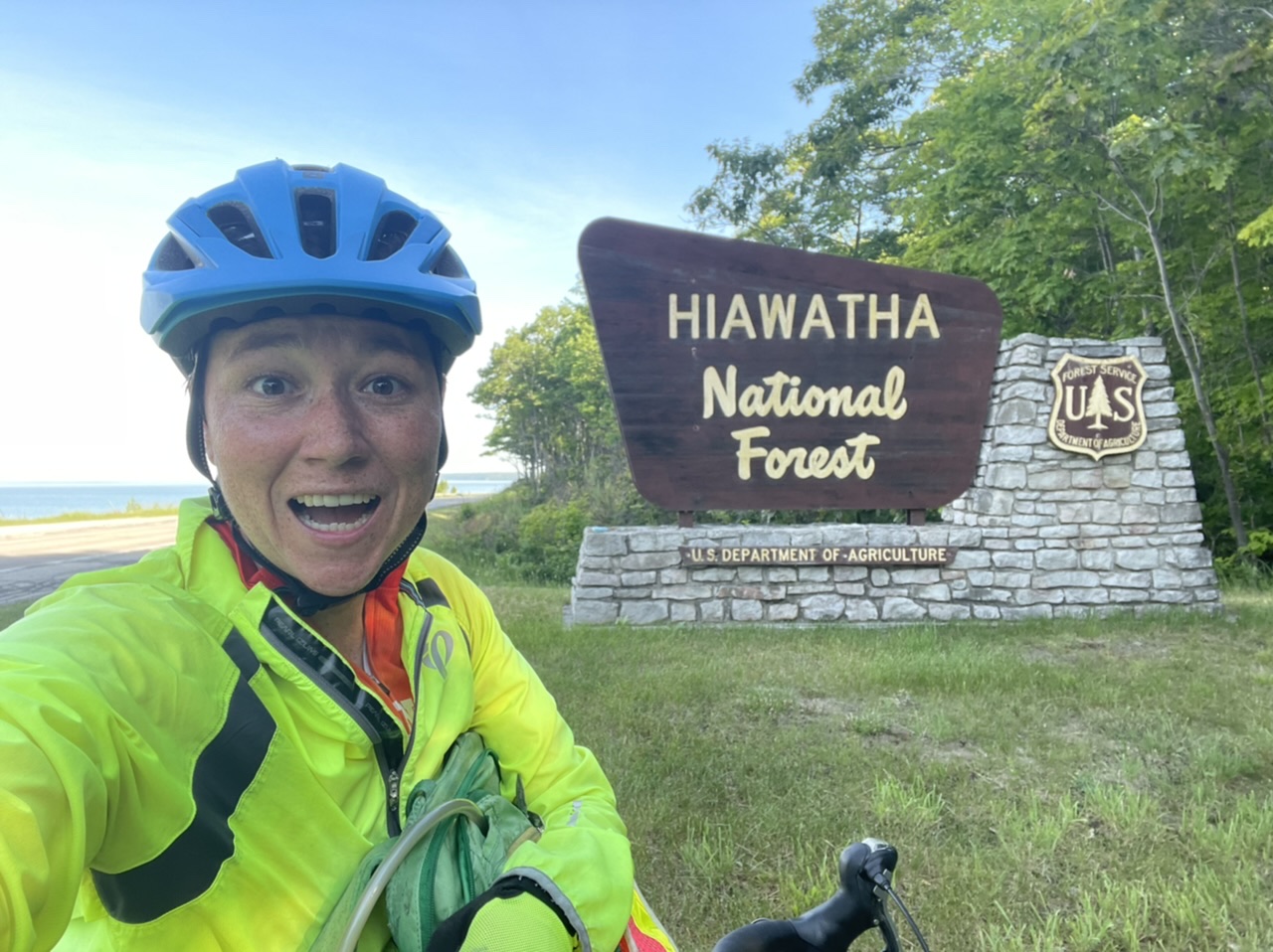 Entering Hiawatha National Forest