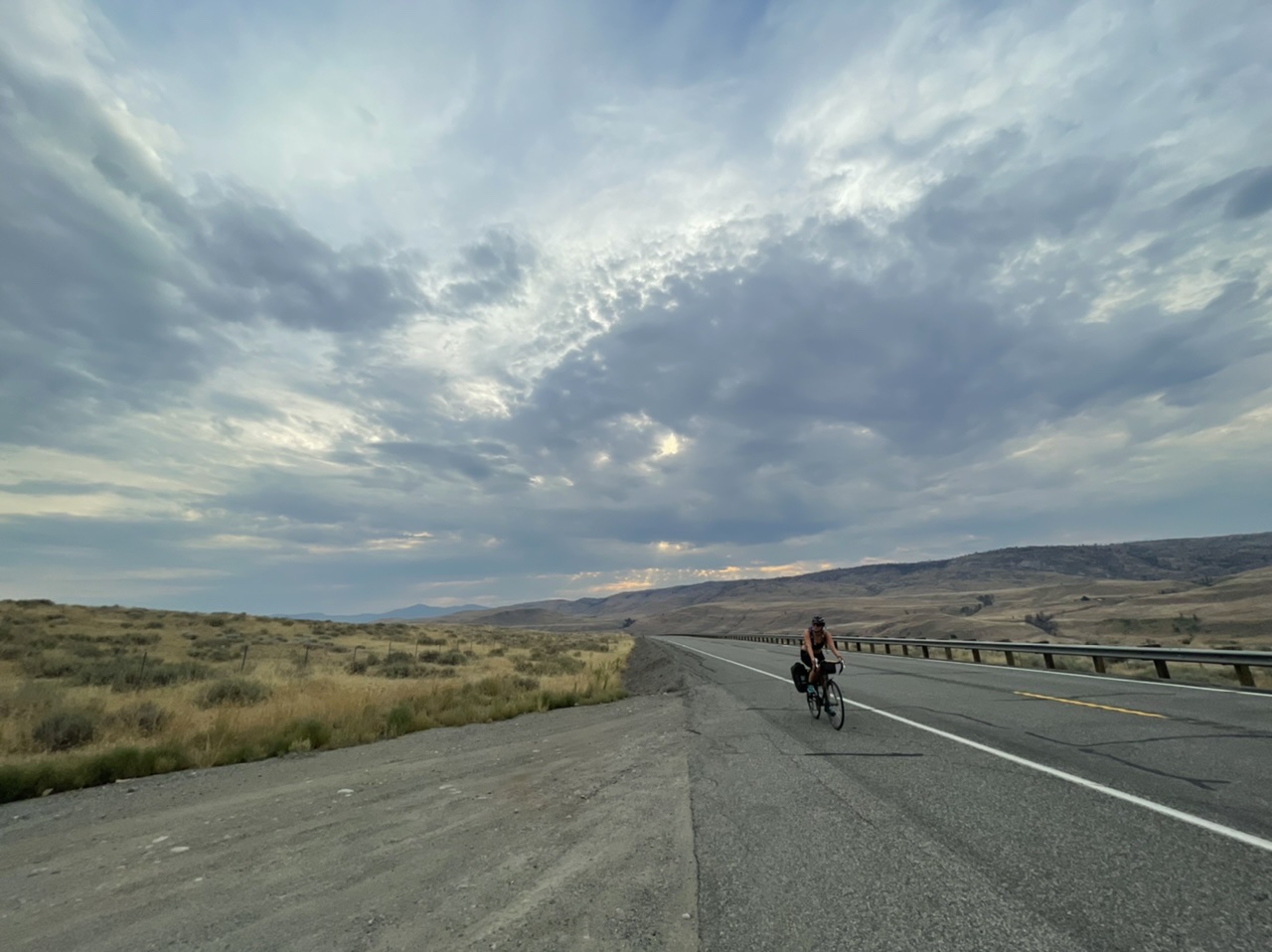 Starting the climb out of Okanogan Valley