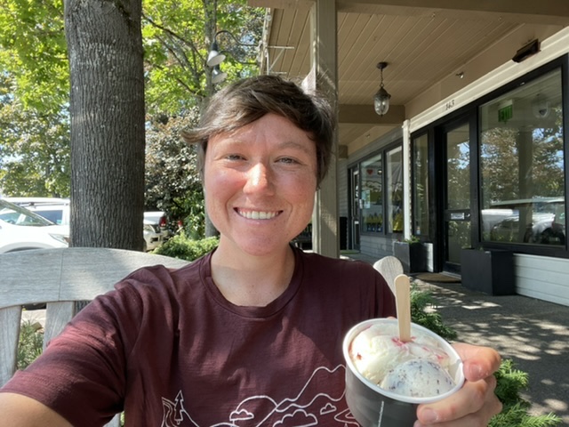 Fancy iced cream on Bainbridge Island